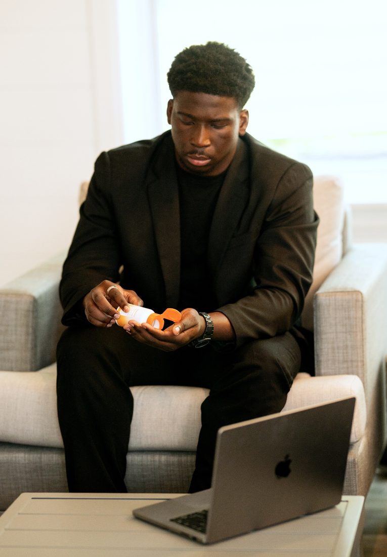 Man reviewing CLEAR supplement